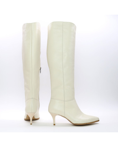 Шкіряні класичні чоботи на шпильці Арт. 657-14/36