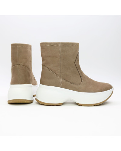 Ботинки из бежевого нубука Арт. 12-19/184