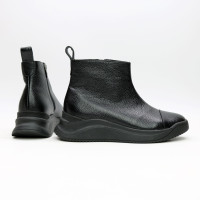 Ботинки из черной кожи флотар Арт. 176-1(Av)