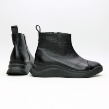 Ботинки из черной кожи флотар Арт. 176-1(Av)