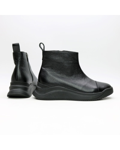 Ботинки из черной кожи флотар Арт. 176-1(Av)