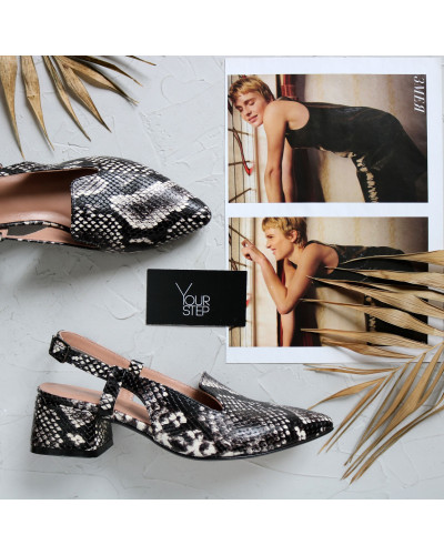 Босоніжки з принтом під пітон Арт. 457-6/53Ок