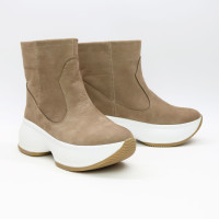 Ботинки из бежевого нубука Арт. 12-19/184