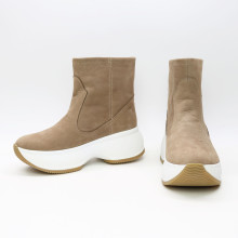 Ботинки из бежевого нубука Арт. 12-19/184