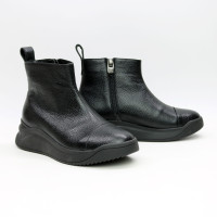 Ботинки из черной кожи флотар Арт. 176-1(Av)