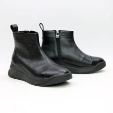 Ботинки из черной кожи флотар Арт. 176-1(Av)