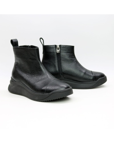 Ботинки из черной кожи флотар Арт. 176-1(Av)