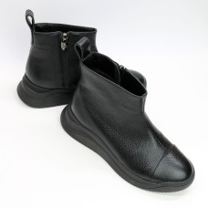 Ботинки из черной кожи флотар Арт. 176-1(Av)