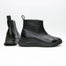 Ботинки из черной кожи флотар Арт. 176-1(Av)