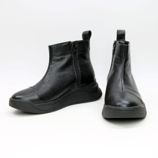 Ботинки из черной кожи флотар Арт. 176-1(Av)