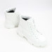 Ботинки со шнуровкой из матового лака белого цвета Арт. 51-3/260