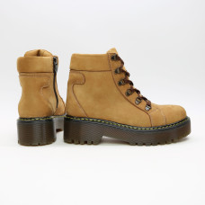 Ботинки со шнуровкой из нубука рыжего цвета Арт. As-4/22Р