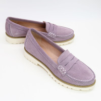 Мокасины из лиловой замши Арт. 05-10SE