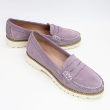 Мокасины из лиловой замши Арт. 05-10SE