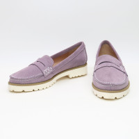 Мокасины из лиловой замши Арт. 05-10SE