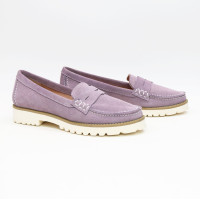 Мокасины из лиловой замши Арт. 05-10SE