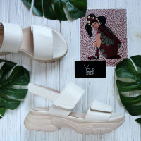 Сандалі з бежевої шкіри Арт. 10-35/193