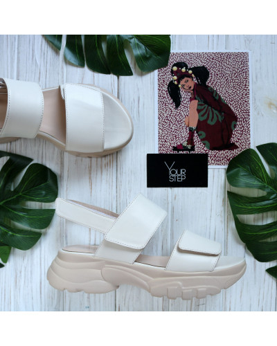 Сандалі з бежевої шкіри Арт. 10-35/193