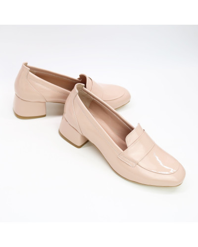 Туфли из наплака оттенка пудра Арт. 456-3/53Ok-П