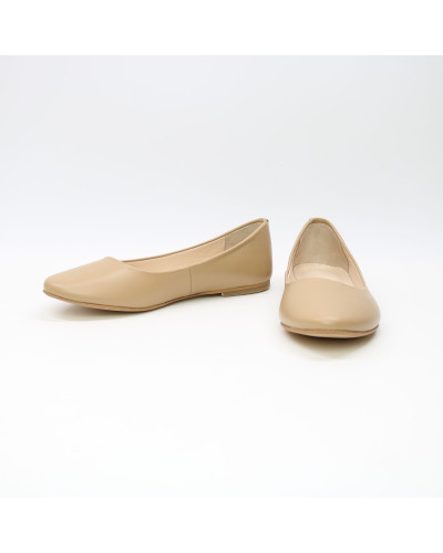 Балетки з карамельної шкіри Арт. 01-1