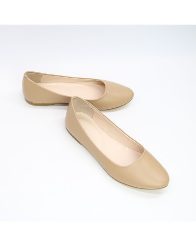 Балетки з карамельної шкіри Арт. 01-1