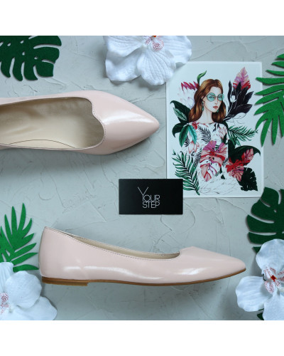 Рожеві лакові балетки Арт.: 17-6