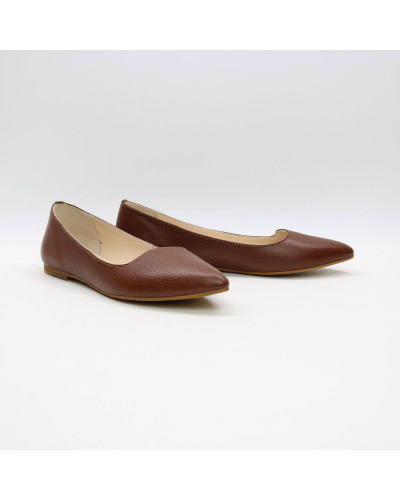 Балетки з рудої шкіри Арт.: 17-6
