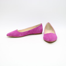 Замшеві балетки з гострим носком у кольорі фуксія — яскравий акцент для вашого стилю (Арт. 17‑6)