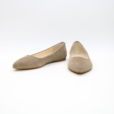 Балетки кольору капучино з гострим носом Арт.17-2