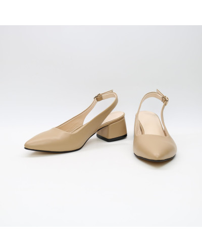 Слінгбеки з карамельної шкіри Арт. 457-3/53Ок