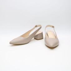 Бежеві шкіряні слінгбеки Арт. 457-3/53Ок