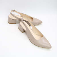 Бежеві шкіряні слінгбеки Арт. 457-3/53Ок