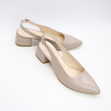 Бежеві шкіряні слінгбеки Арт. 457-3/53Ок