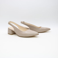 Бежеві шкіряні слінгбеки Арт. 457-3/53Ок