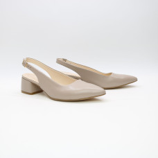 Бежеві шкіряні слінгбеки Арт. 457-3/53Ок