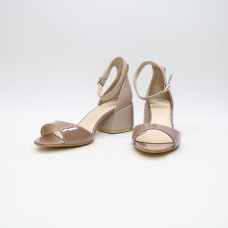 Бежеві босоніжки на підборах Арт. 605-11/w324Ок