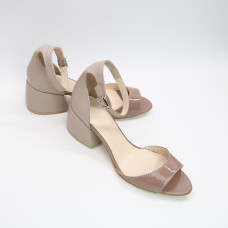 Бежеві босоніжки на підборах Арт. 605-11/w324Ок