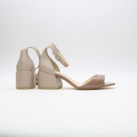 Бежеві босоніжки на підборах Арт. 605-11/w324Ок