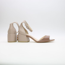 Бежеві босоніжки на підборах Арт. 605-11/w324Ок