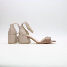 Бежеві босоніжки на підборах Арт. 605-11/w324Ок