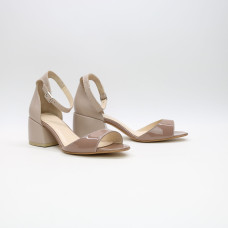 Бежеві босоніжки на підборах Арт. 605-11/w324Ок