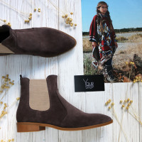 Челсі із замші з гострим носиком Арт. 104-3