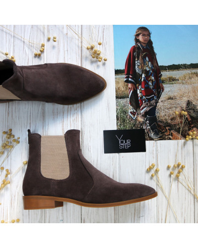 Челсі із замші з гострим носиком Арт. 104-3