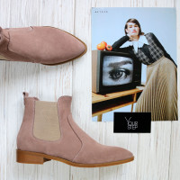 Челсі із замші з гострим носиком Арт. 104-3