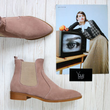 Челсі із замші з гострим носиком Арт. 104-3