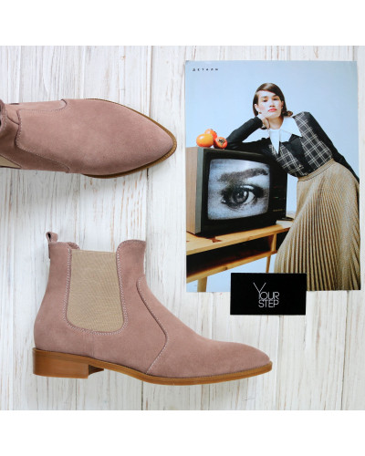 Челсі із замші з гострим носиком Арт. 104-3