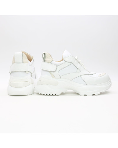 Білі шкіряні кросівки Арт. As-9/Sonya2