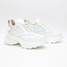 Білі шкіряні кросівки Арт. As-9/Sonya2