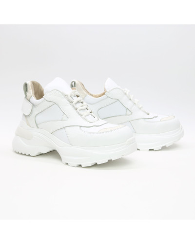 Білі шкіряні кросівки Арт. As-9/Sonya2