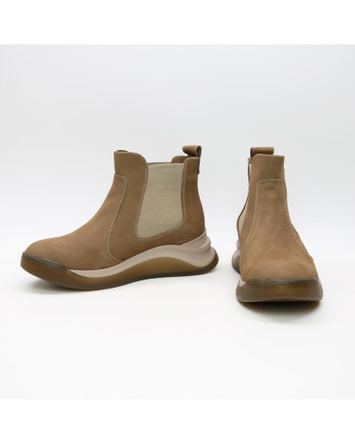 Ботинки из бежевого нубука Арт. 176-2(Av)